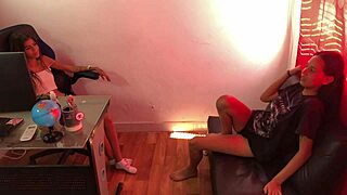 First time lesbian experience with sensual masseurs and naughty step daughters