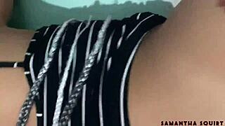 Samantha squirt's intense anal ride and plea for penetration