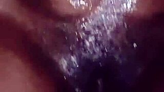 Beautiful black beauty enjoys a rough yet romantic sex session