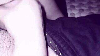 Amateur BBW gives a deepthroat blowjob in a one on one scene