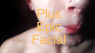 A white girl gets her throat fucked by a black man in a hardcore scene