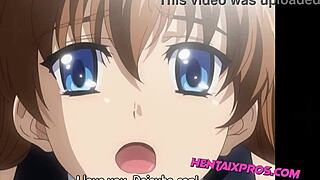 Young cowgirl rides old man to orgasm in hentai animation
