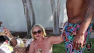 Big black cock fucking big tits and ass