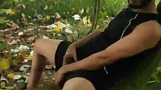 Public outdoor gay sex in the woods in Brazil