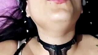 Beautiful Colombian housewife shows off her small waist