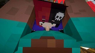 Steve and Ellie’s hot experience in every possible position in Minecraft
