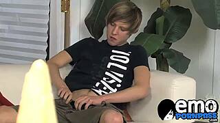 Atlanta and Kaiden, two hot twinks, masturbate and engage in hardcore anal sex