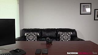 Petite blonde teen gets toyed and creampied in casting