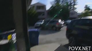 Hardcore POV video with a free legal age teenager who sucks cock