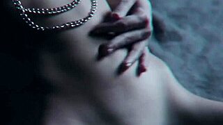 Big tits bounce during kinky solo play with toys