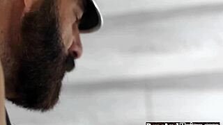 Gay bear’s big cock fucking otter’s ass