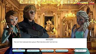 Freeze an ice hard adventure with sexy Anna from Frozen