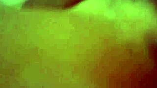 A girl masturbates at work and is happy
