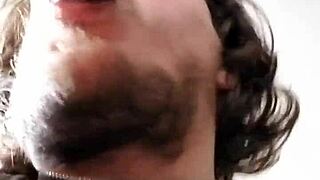Gay blowjob with a big black cock