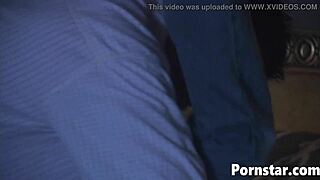 Felicia Fox in a romantic porn scene with a happy ending