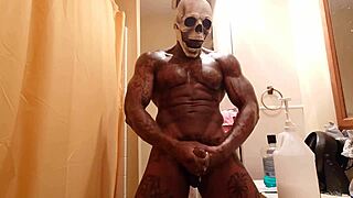 Hallelujah Johnson's big black hairy cock worship continues in part 2