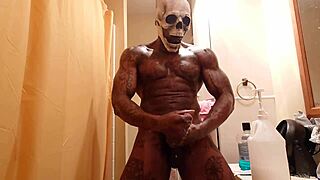 Hallelujah Johnson's big black hairy cock worship continues in part 2