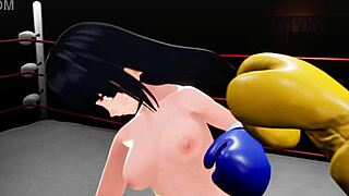 3D anime boobs fight in the ring