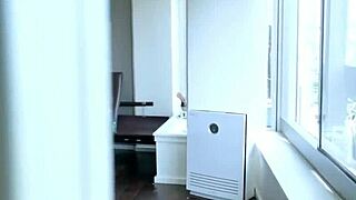 Young and straight POV fuck with an ebony stepsis