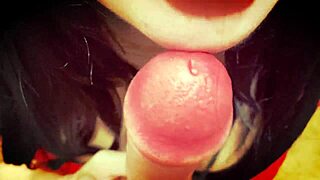 Petite amateur sucks and licks in homemade video