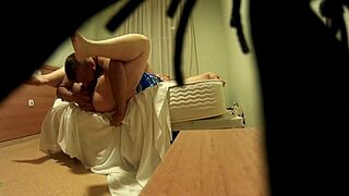 Amateur couple has hot and steamy hotel sex