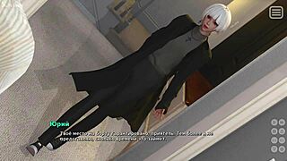 Beautiful Asian girl in a hentai game where the bully becomes the lover