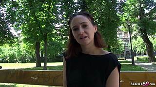 Petite German teen Gina has sex for money after college
