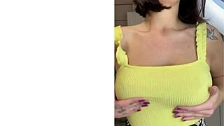 Kneel down and worship mommy's big tits and ass