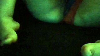 Close up of a big tits and pussy masturbation scene with cum shot