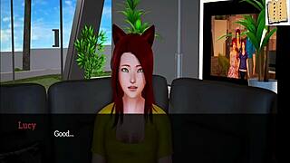 3D animated erotic story with small-boobed girls