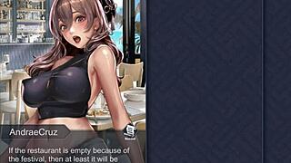 Big tits and cum shots in a kinky hentai scene with a monster cock