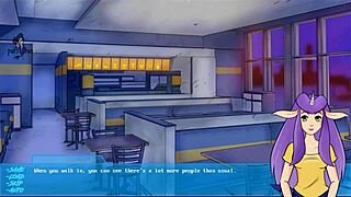 Cartoon porn with ass fucking and cumming scenes in a restaurant