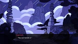 Steven Universe parody with a big cock handjob scene