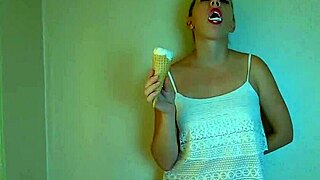 Close up POV of a blowjob and a cumshot fetish