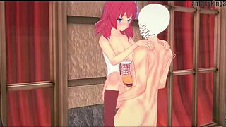 Redhead cosplayer Dola Stephanie in a wild cartoon porn video