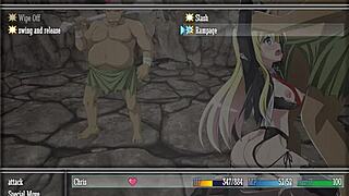 Chris has a wild three woman experience in a hentai game