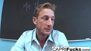 Hot girls seduce their professor after school
