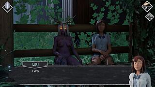 Small-boobed girls in a harem with big dicks