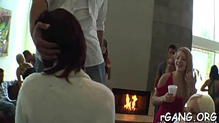 Beautiful women have hot and hardcore sex with a big cock in their mouths