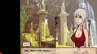A League of Legends parody with an anime-style big ass and wet pussy