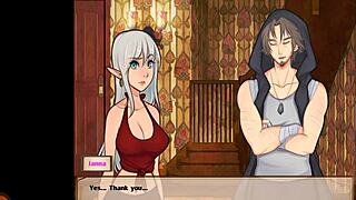 A League of Legends parody with an anime-style big ass and wet pussy