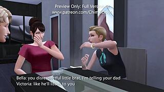 A threesome with my girlfriend and her stepmother, both of whom are sexually attractive