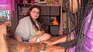 More hand job and teasing with these Sacramento freaks
