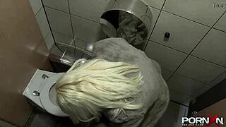 British public flashing with a beautiful blonde
