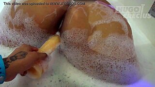 Amateur chubby girl’s hot tub casting with a raw and intense creampie scene