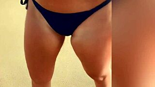 Step aunt shows her new bikini and gets naked