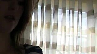 Natalie Lust, a redhead teen, is in heat in this POV video