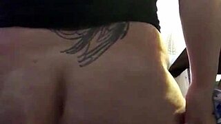Big tits bouncing while I get my ass stretched by a big toy