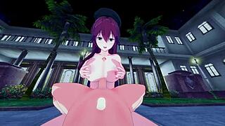 3D animated porn with anime style babes
