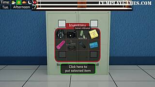 Cartoon porn with hot MILF Celia in toilet action